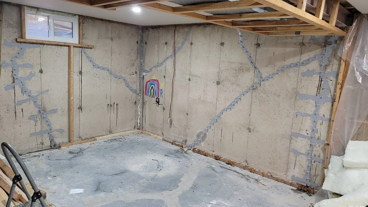 Basement Wall Crack Injection